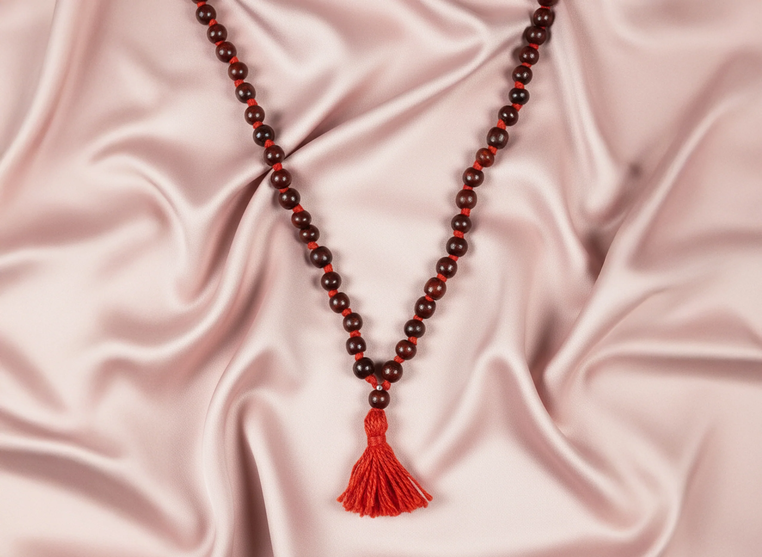 Red Chandan Mala (Sandalwood Mala) - Image 5