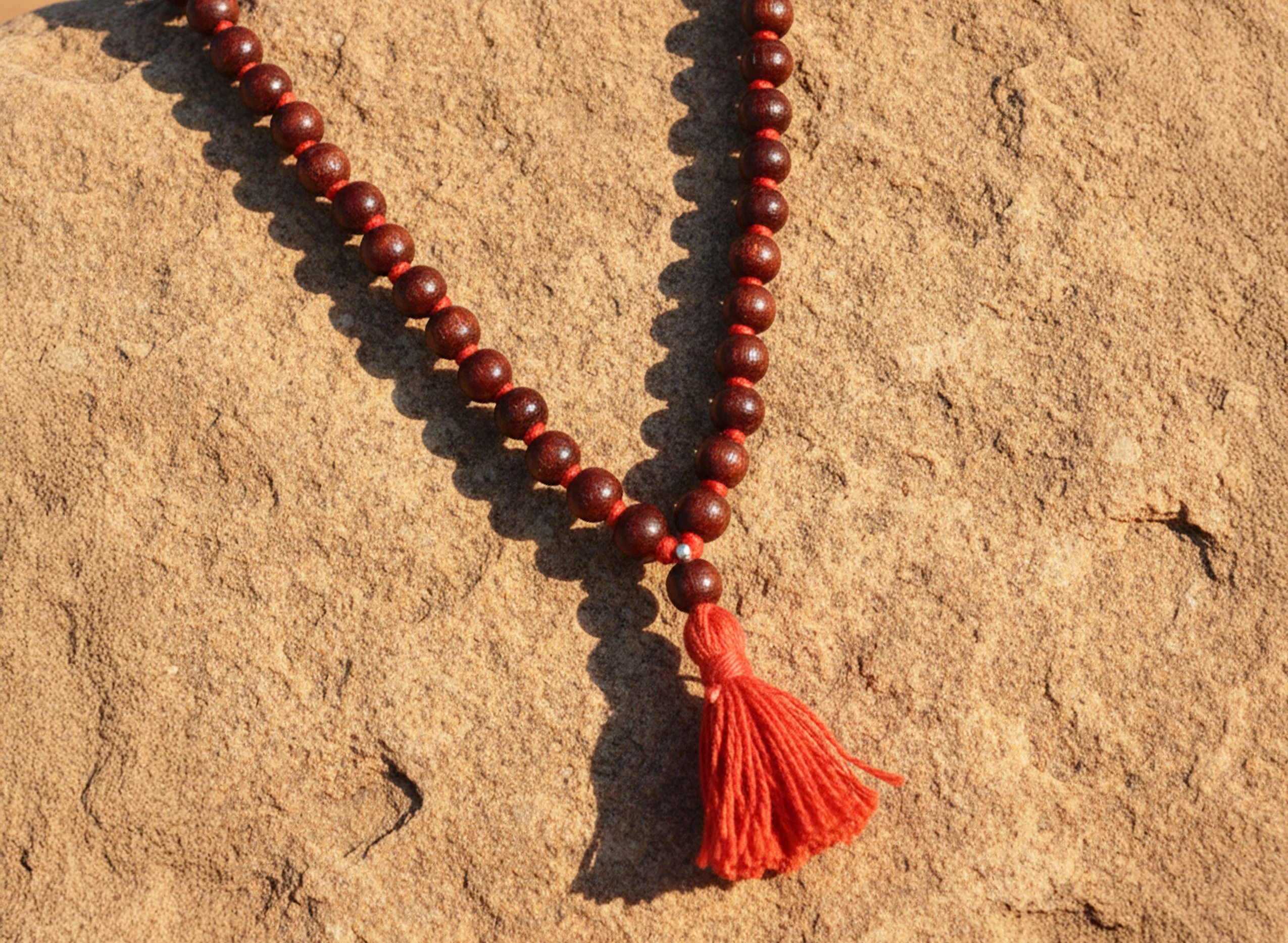 Red Chandan Mala (Sandalwood Mala) - Image 6