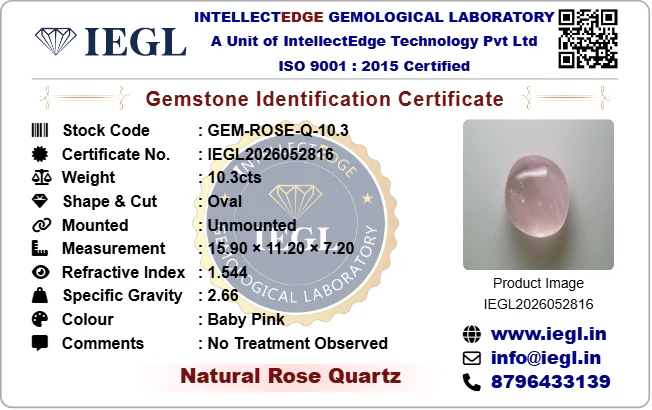 Rose Quartz - 10.3 Carat - Image 3