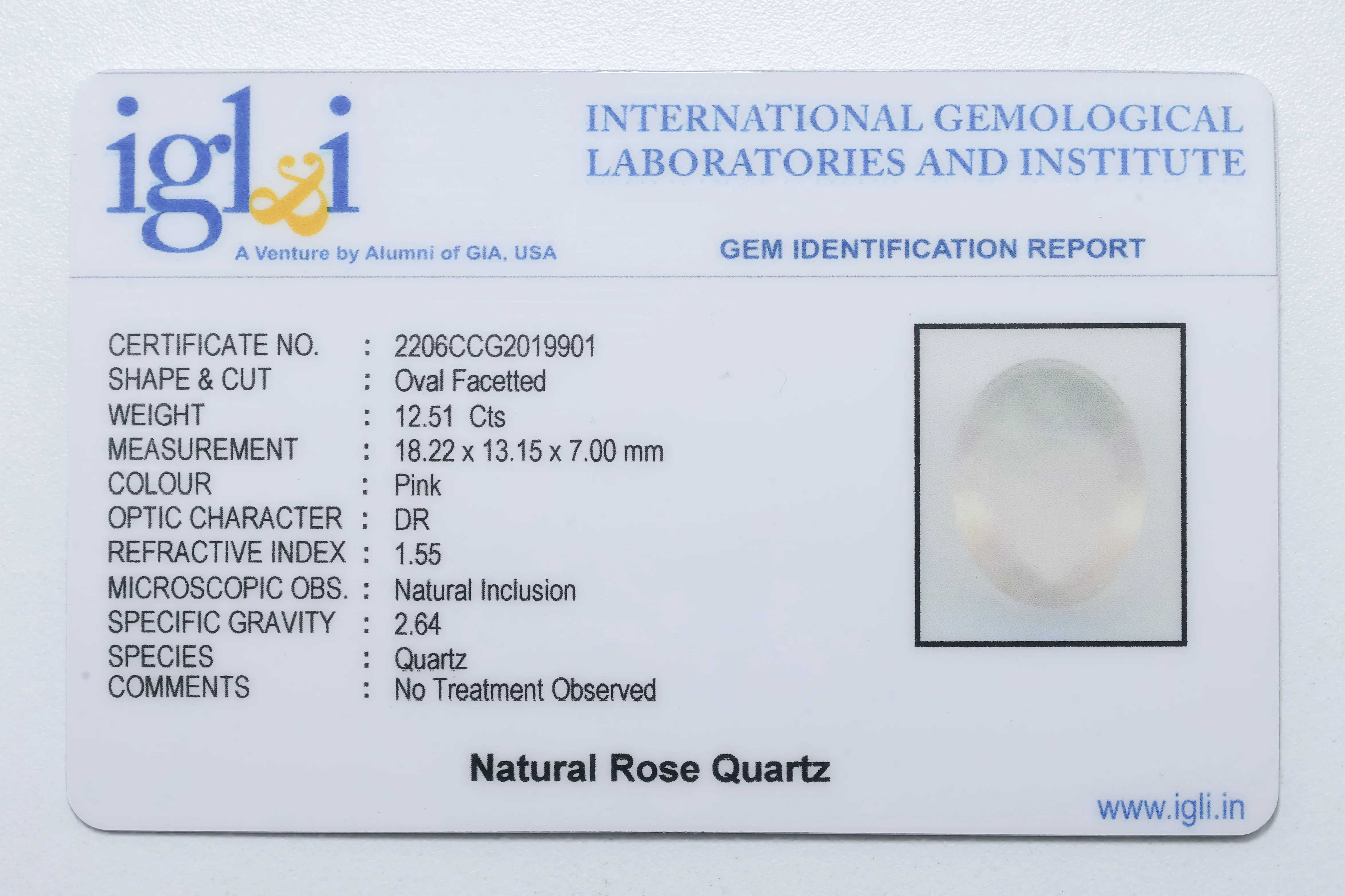 Rose Quartz 12.50 Carat - Image 3