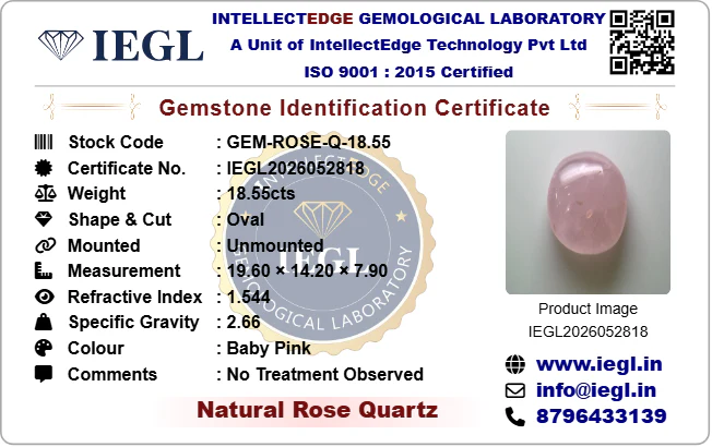 Rose Quartz - 18.55 Carat - Image 3