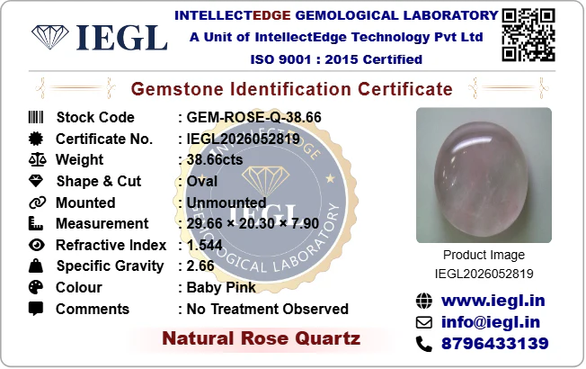 Rose Quartz - 38.66 Carat - Image 3