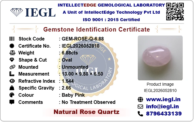 Rose Quartz - 6.88 Carat - Image 3