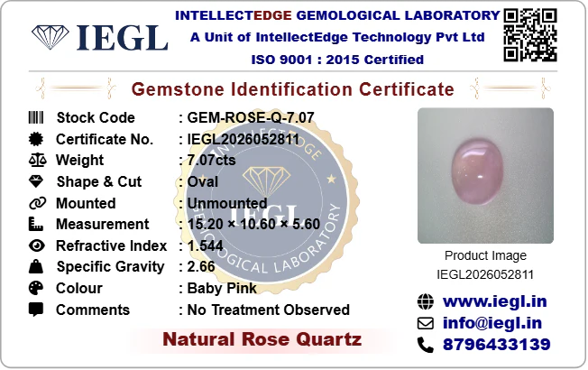 Rose Quartz - 7.07 Carat - Image 3