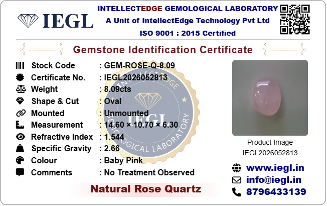 Rose Quartz - 8.09 Carat - Image 3