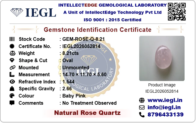 Rose Quartz - 8.21 Carat - Image 3