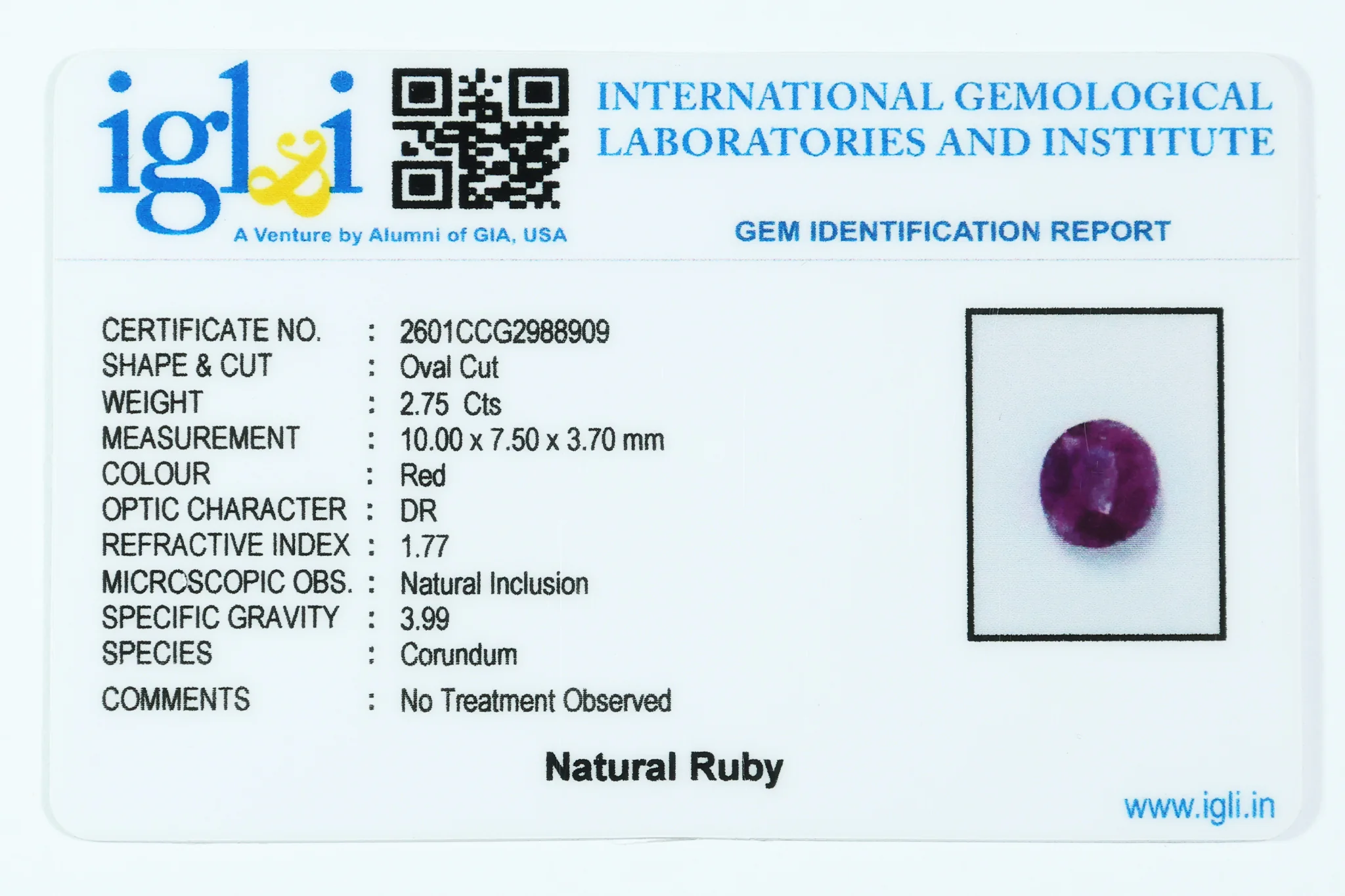 Ruby 2.75 Carat - Image 3