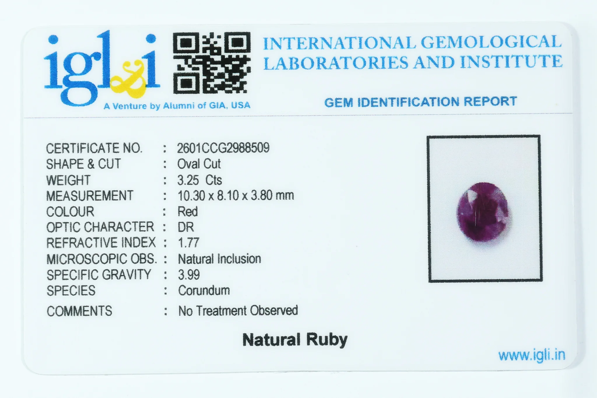 Indian Ruby 3.25 Carat - Image 3