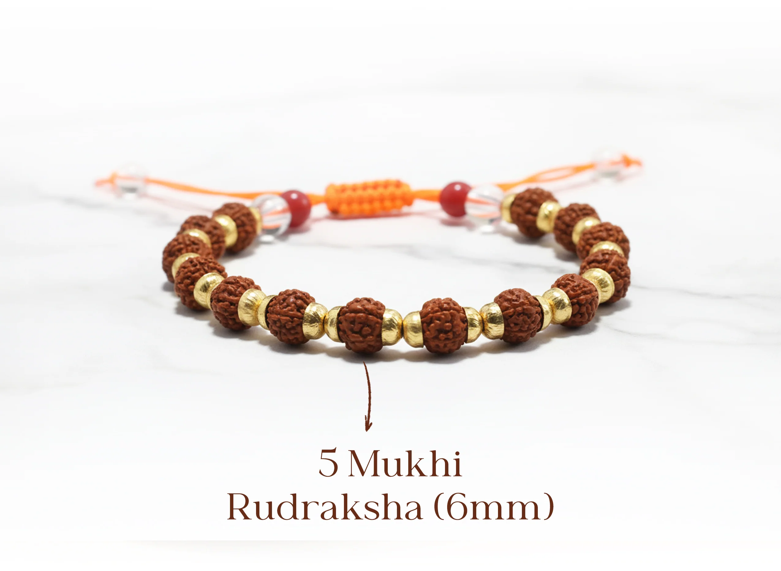 Rudraksha Bracelet (6 mm) - Image 3