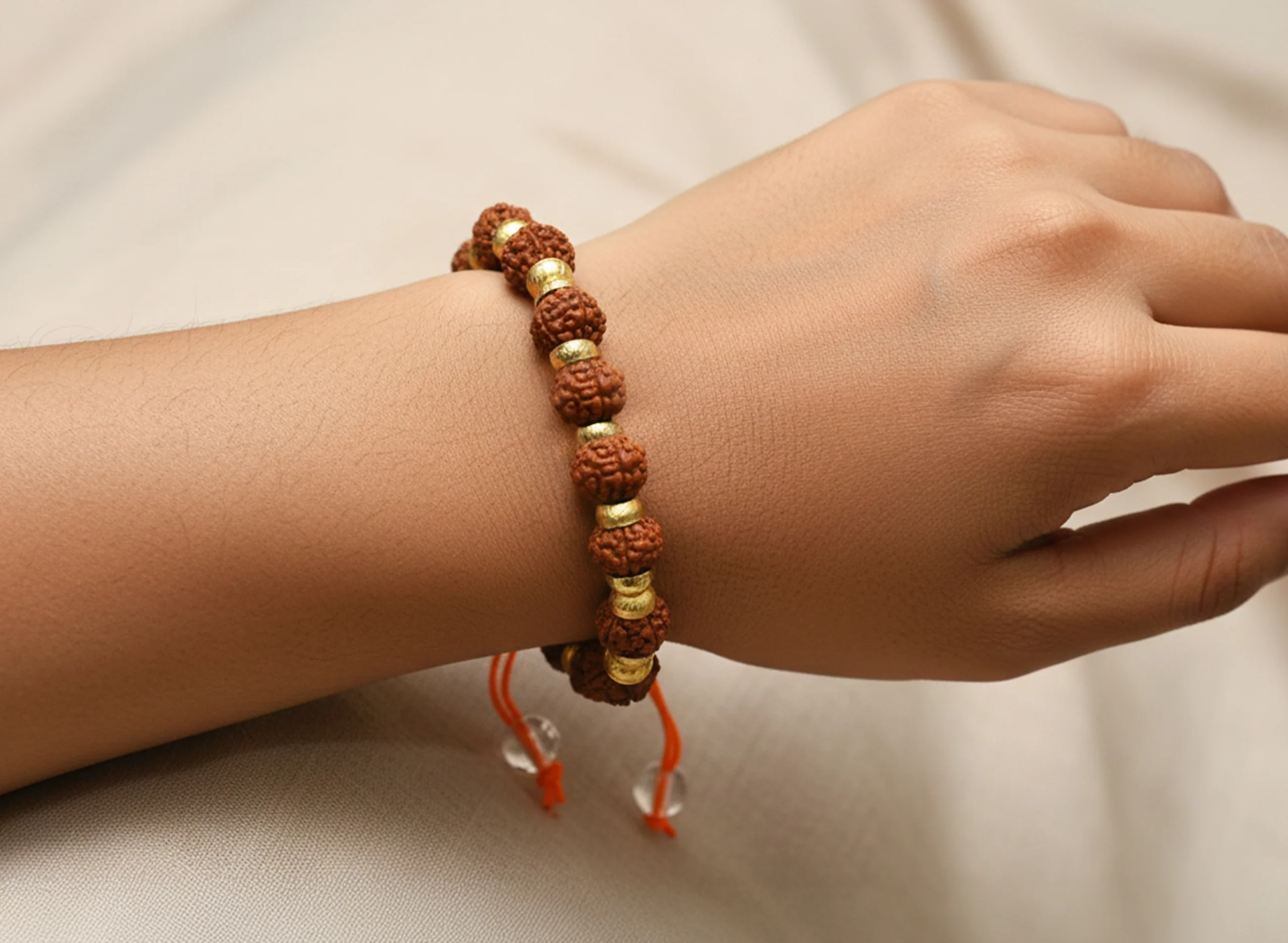 Rudraksha Bracelet (6 mm) - Image 5