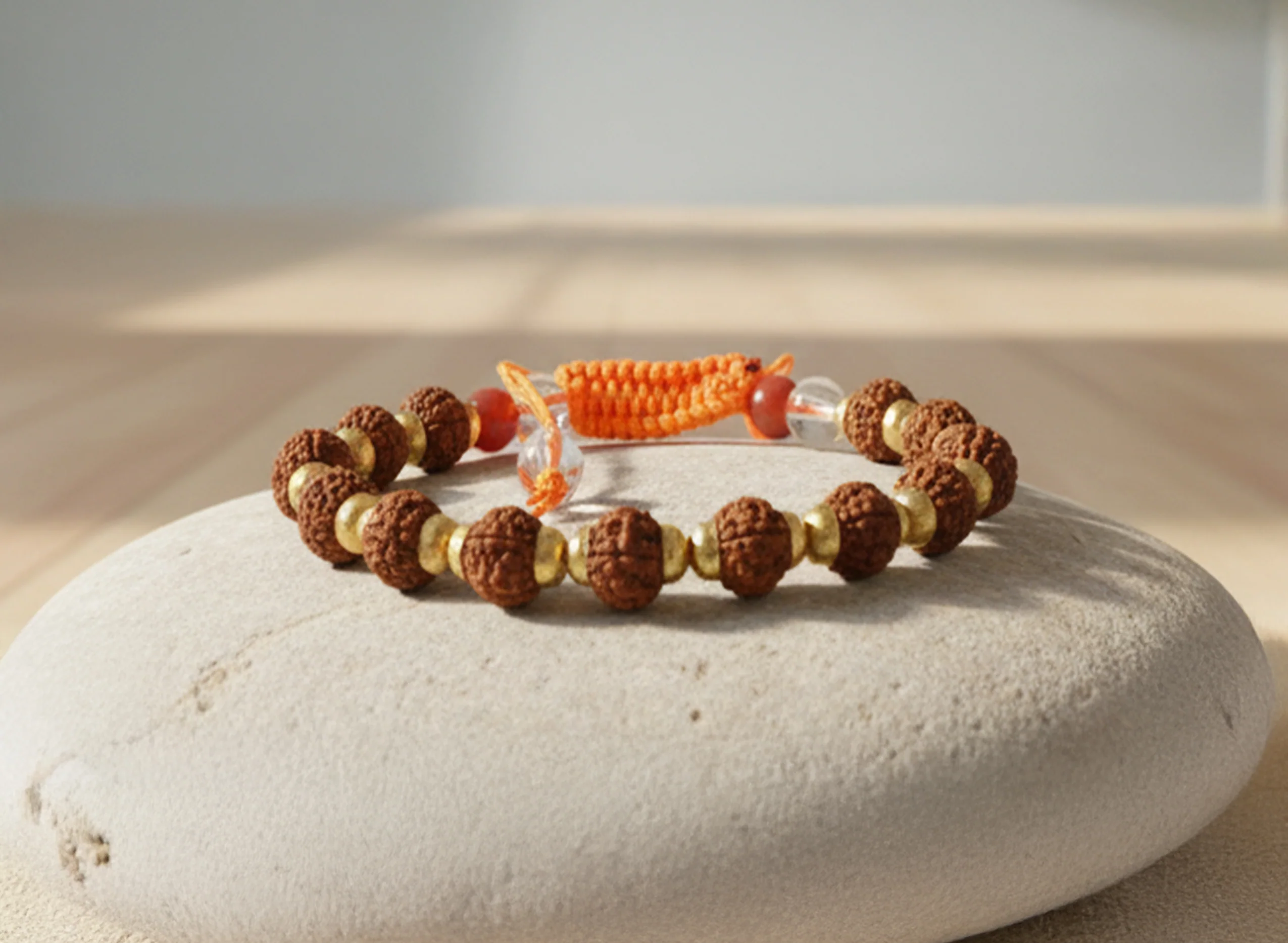 Rudraksha Bracelet (6 mm) - Image 9