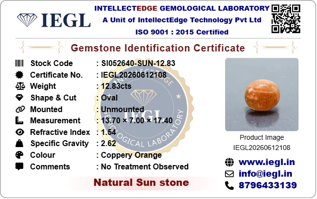 Sunstone - 12.83 Carat - Image 3