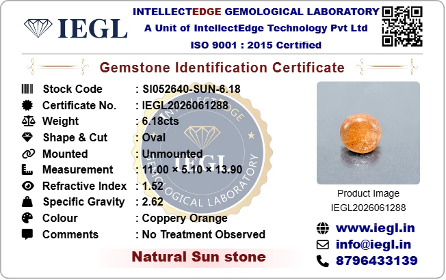 Sunstone - 6.18 Carat - Image 3