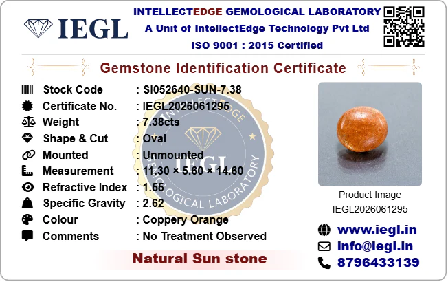 Sunstone - 7.38 Carat - Image 3
