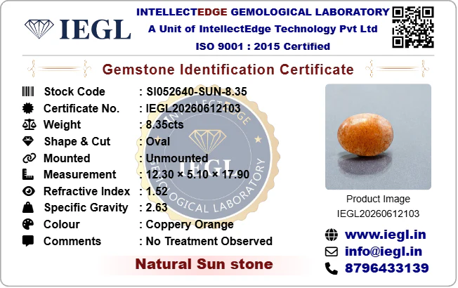 Sunstone - 8.35 Carat - Image 3