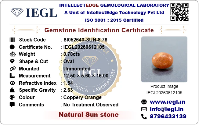 Sunstone - 8.78 Carat - Image 3