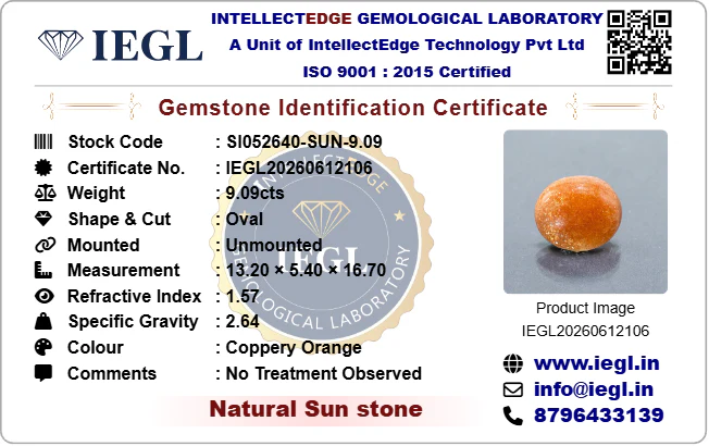 Sunstone - 9.09 Carat - Image 3