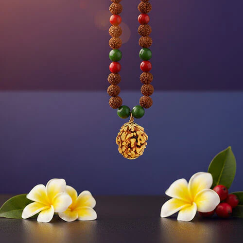 Teen Mukhi Three-Faced Nepali Rudraksha - Lab Certified (Without Mala) - Image 2