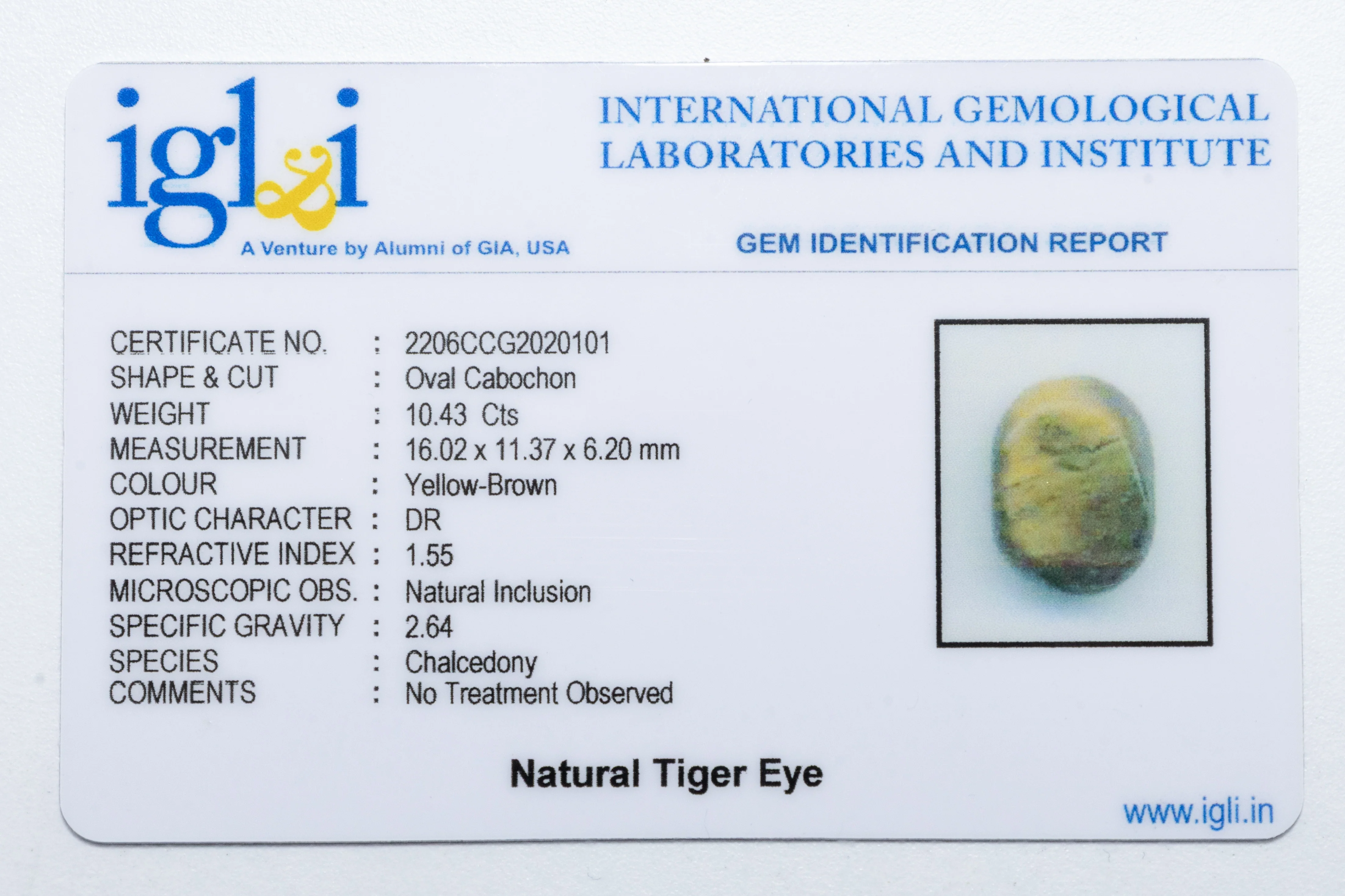 Tiger Eye 10.43 Carat - Image 3