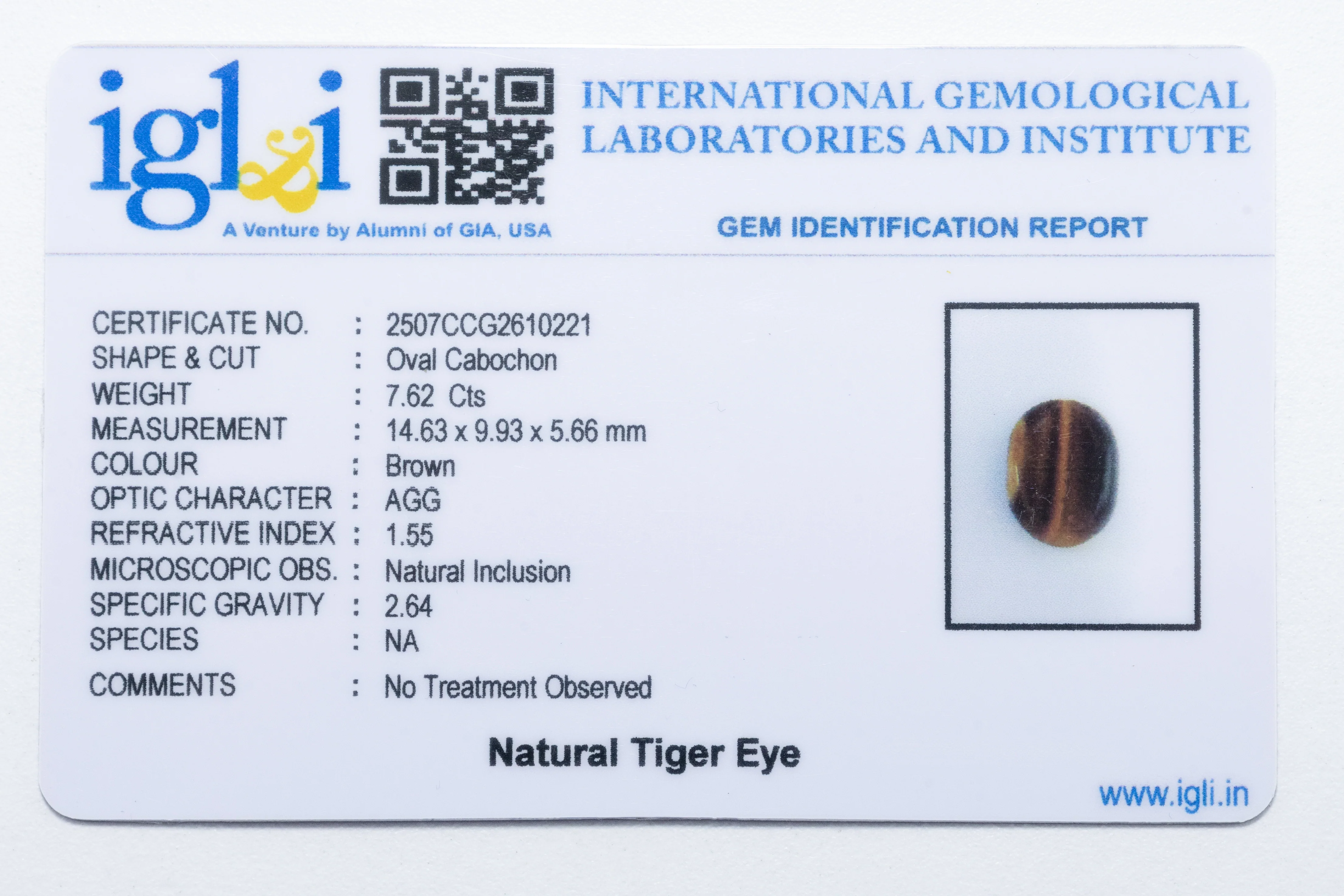 Tiger Eye 7.62 Carat - Image 3
