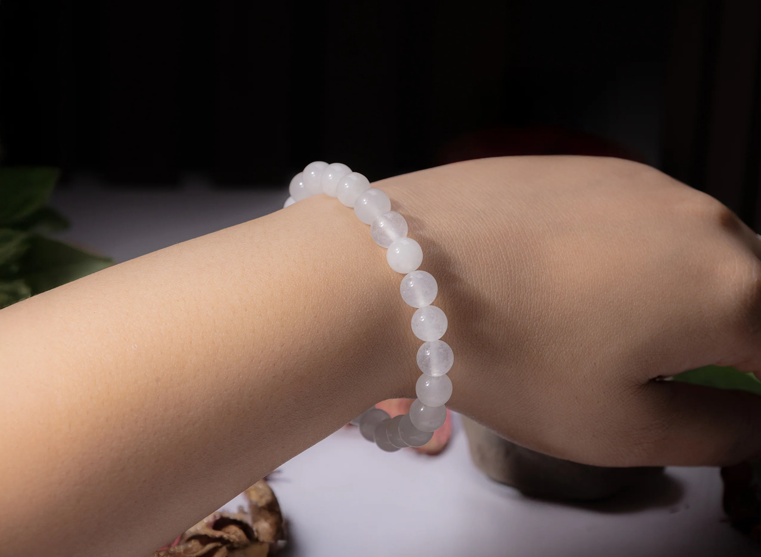 White Agate (Hakik) Bracelet - Image 4