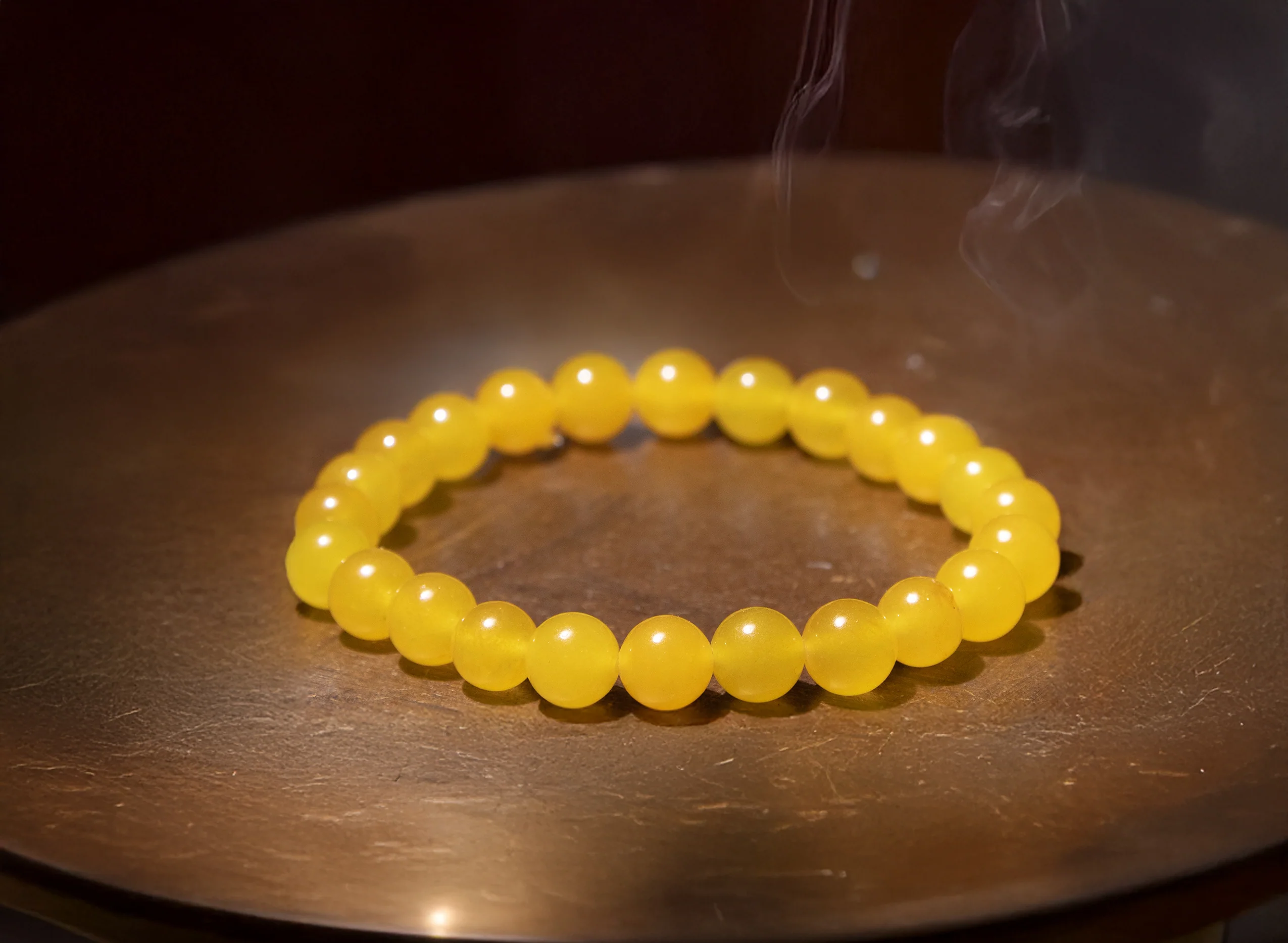 Yellow Agate (Hakik) Bracelet - Image 4